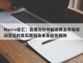 Macro巨汇：首席分析师解读黄金市场波动背后的真实原因及未来趋势预测