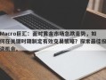 Macro巨汇：面对黄金市场急跌走势，如何在关键时期制定有效交易策略？探索最佳投资机会。