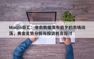 Macro巨汇：非农数据发布前夕的市场动荡，黄金走势分析与投资机会探讨
