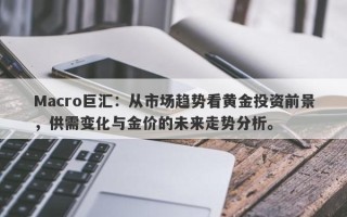 Macro巨汇：从市场趋势看黄金投资前景，供需变化与金价的未来走势分析。