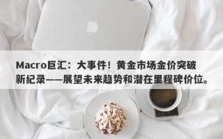Macro巨汇：大事件！黄金市场金价突破新纪录——展望未来趋势和潜在里程碑价位。