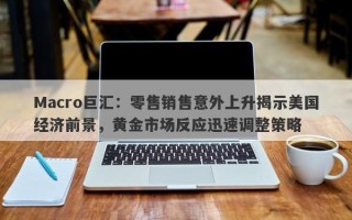 Macro巨汇：零售销售意外上升揭示美国经济前景，黄金市场反应迅速调整策略