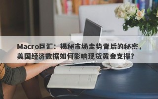 Macro巨汇：揭秘市场走势背后的秘密，美国经济数据如何影响现货黄金支撑？