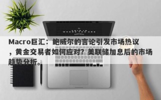 Macro巨汇：鲍威尔的言论引发市场热议，黄金交易者如何应对？美联储加息后的市场趋势分析。