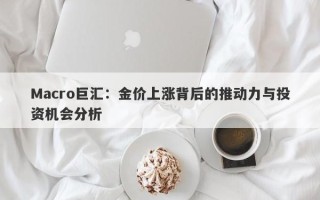 Macro巨汇：金价上涨背后的推动力与投资机会分析
