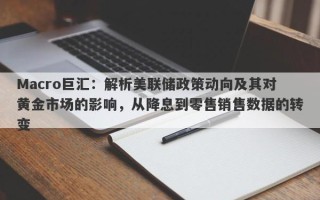 Macro巨汇：解析美联储政策动向及其对黄金市场的影响，从降息到零售销售数据的转变