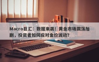 Macro巨汇：数据来袭！黄金市场震荡加剧，投资者如何应对金价波动？