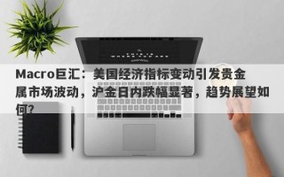 Macro巨汇：美国经济指标变动引发贵金属市场波动，沪金日内跌幅显著，趋势展望如何？