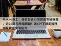 Macro巨汇：非农报告引发黄金市场巨变，近20美元跌幅揭秘！美CPI下周走势预测及黄金交易指南。