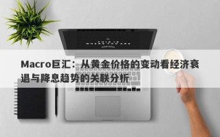Macro巨汇：从黄金价格的变动看经济衰退与降息趋势的关联分析