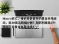 Macro巨汇：非农报告背后的黄金市场波动，近20美元跌幅分析！如何利用美CPI预测下周黄金交易行情？