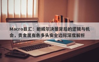 Macro巨汇：鲍威尔决策背后的逻辑与机会，贵金属有色多头安全边际深度解析