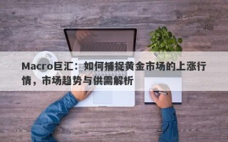 Macro巨汇：如何捕捉黄金市场的上涨行情，市场趋势与供需解析