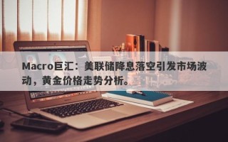 Macro巨汇：美联储降息落空引发市场波动，黄金价格走势分析。