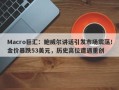 Macro巨汇：鲍威尔讲话引发市场震荡！金价暴跌53美元，历史高位遭遇重创