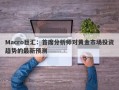 Macro巨汇：首席分析师对黄金市场投资趋势的最新预测