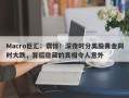 Macro巨汇：震惊！深夜时分美股黄金同时大跌，背后隐藏的真相令人意外