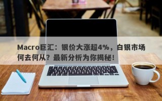 Macro巨汇：银价大涨超4%，白银市场何去何从？最新分析为你揭秘！