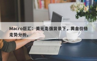 Macro巨汇：美元走强背景下，黄金价格走势分析。