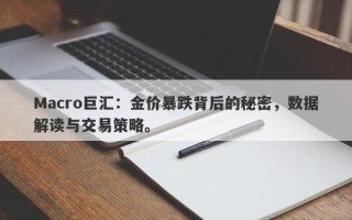 Macro巨汇：金价暴跌背后的秘密，数据解读与交易策略。