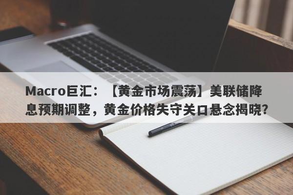 Macro巨汇：【黄金市场震荡】美联储降息预期调整，黄金价格失守关口悬念揭晓？-第1张图片-Macro Global Markets巨汇