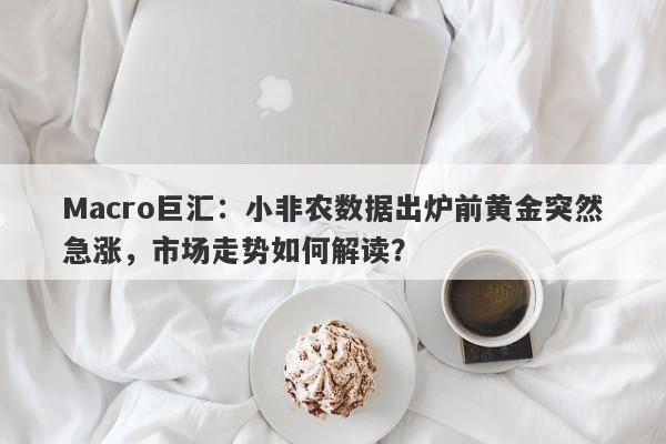 Macro巨汇：小非农数据出炉前黄金突然急涨，市场走势如何解读？-第1张图片-Macro Global Markets巨汇