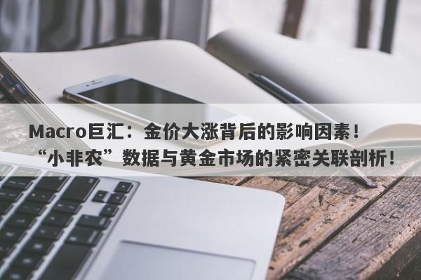 Macro巨汇：金价大涨背后的影响因素！“小非农”数据与黄金市场的紧密关联剖析！-第1张图片-Macro Global Markets巨汇